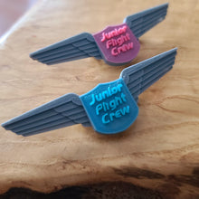 Load image into Gallery viewer, &quot;Junior Flight Crew&quot; Pilot Wings (10/pkg)
